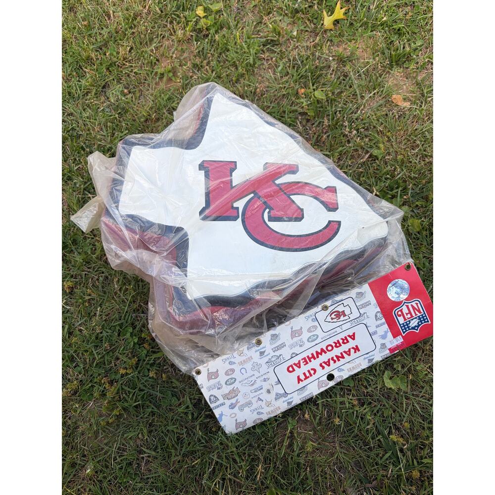 RARE Vintage Kansas City Chiefs Foamheads Arrowhead Foam Head Hat Fan NFL-NIB